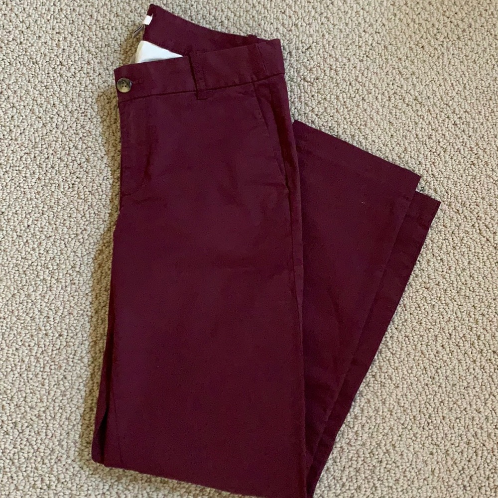 Maroon work pants